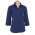  LB8425 - Ladies Manhattan 3/4 Sleeve Shirt - French Blue/White
